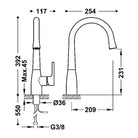 Tres Elektronische Küchenarmatur 09244601 - GW Shop